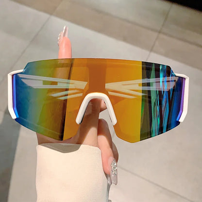 Übergroße Vintage Sportbrille – Unisex Winddicht