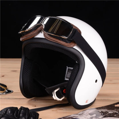 Vintage Motorradhelm Sonnenbrille